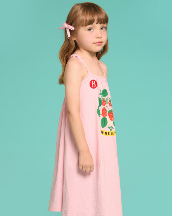 BEBE DE PINO Strawberry shirring dressBP62OD472