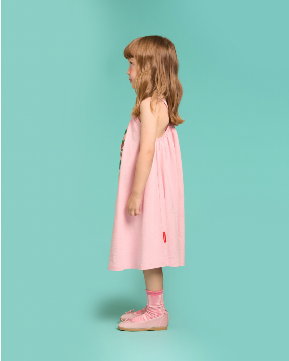 BEBE DE PINO Strawberry shirring dressBP62OD472