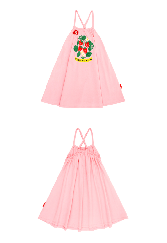BEBE DE PINO Strawberry shirring dressBP62OD472
