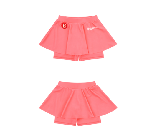 BEBE DE PINO 	All over rose ruffle swimsuit set