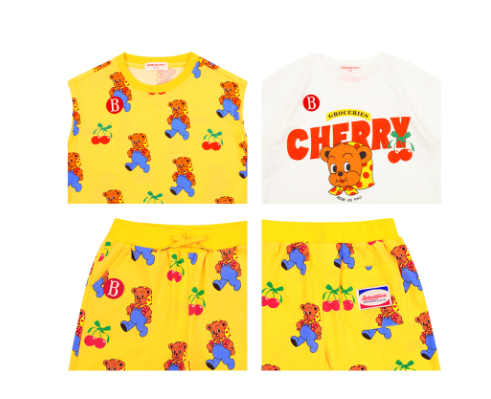 BEBE DE PINO All over cherry bear lounge wear set