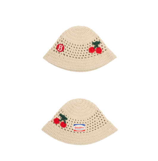 BEBE DE PINO crochet bucket hat