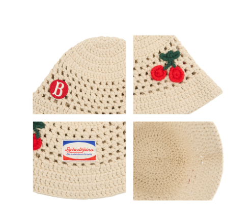 BEBE DE PINO crochet bucket hat
