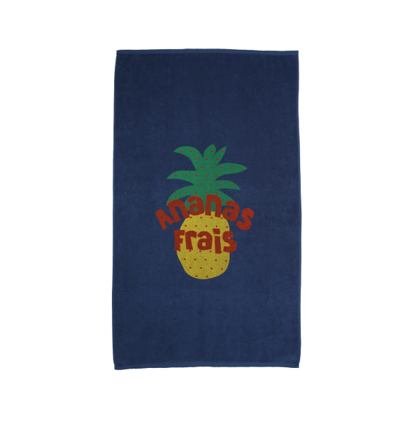 BEBEBEBE SUMMER Ananas frais beach towel (NAVY)