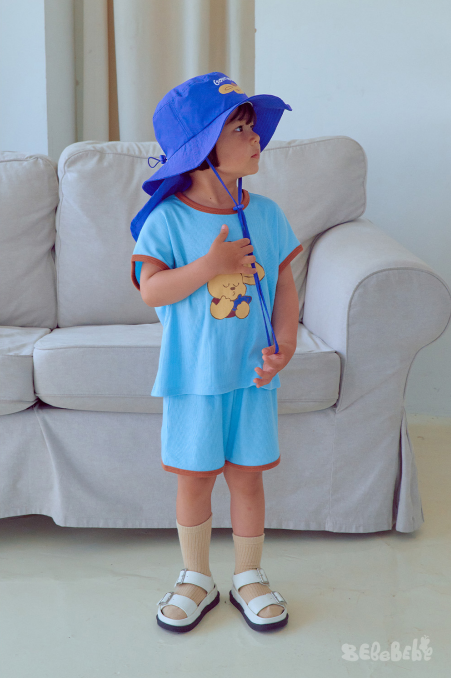 BEBEBEBE SUMMER Pancake puppy neck guard swim cap
