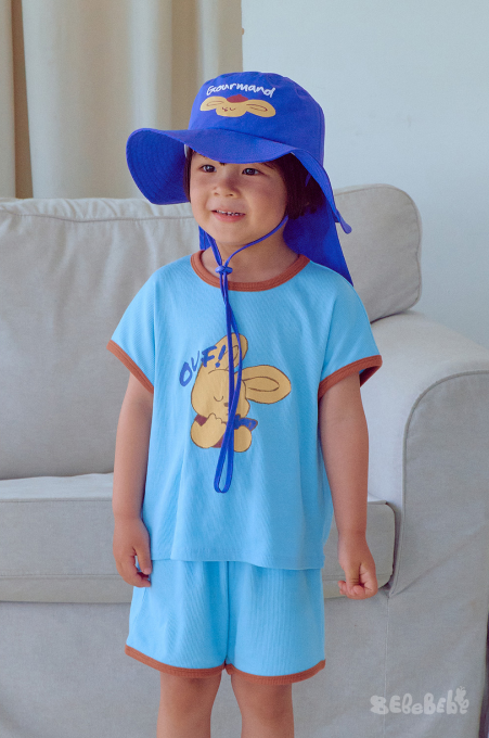 BEBEBEBE SUMMER Pancake puppy neck guard swim cap