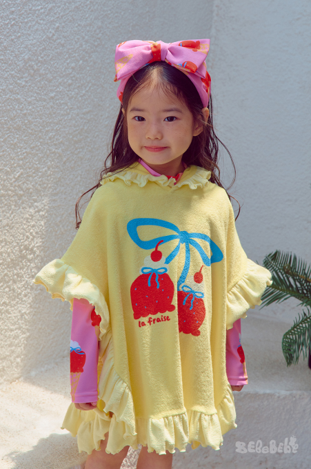 BEBEBEBE SUMMER Strawberry ice cream ribbon headband