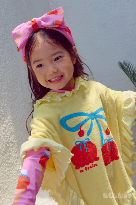 BEBEBEBE SUMMER Strawberry ice cream ribbon headband