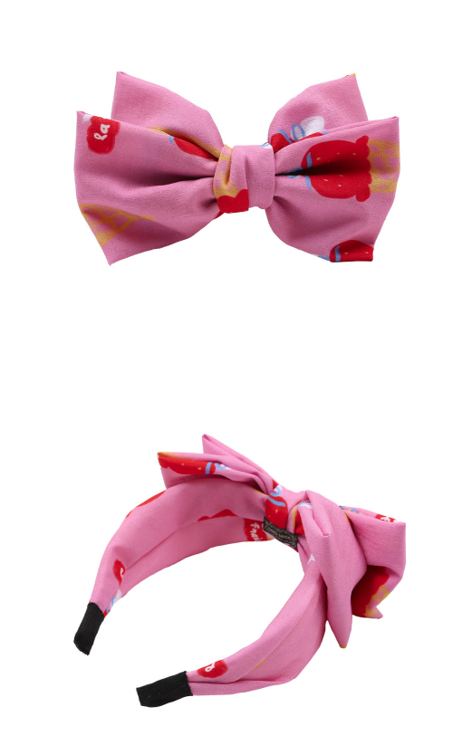 BEBEBEBE SUMMER Strawberry ice cream ribbon headband
