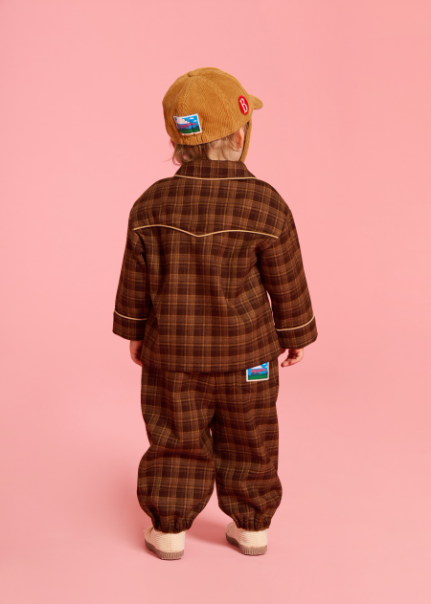 BEBE DE PINO  Pony baby western plannel check shirt