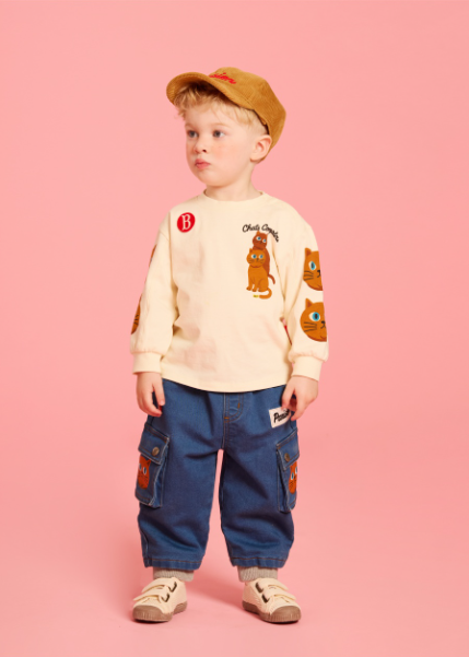 BEBE DE PINO Aloha cat baby long sleeve tee