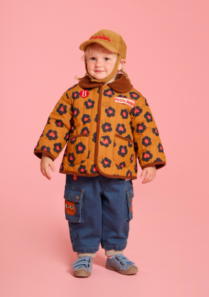 BEBE DE PINO Aloha cat baby out pocket jersey denim pants