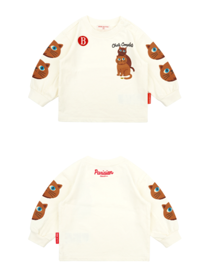 BEBE DE PINO Aloha cat baby long sleeve tee