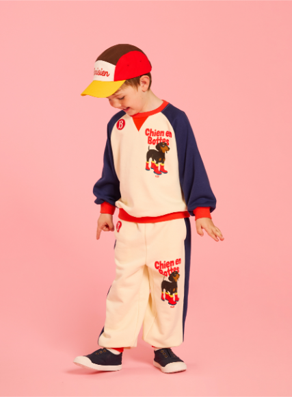 BEBE DE PINO Doberman color block sweatpants