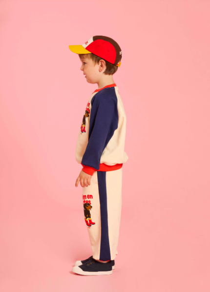 BEBE DE PINO Doberman color block sweatpants