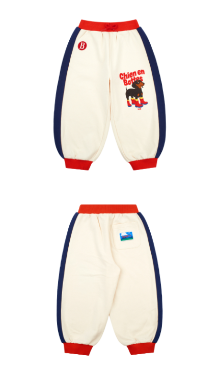 BEBE DE PINO Doberman color block sweatpants