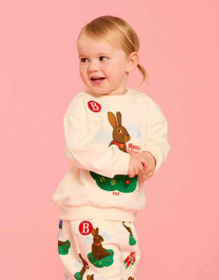 BEBE DE PINO Rabbit baby sweatshirt