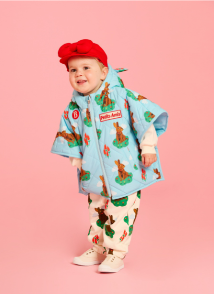 BEBE DE PINO All over rabbit baby sweatpants