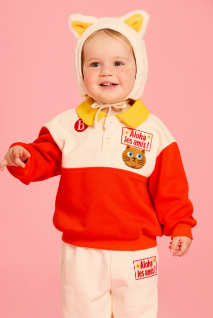BEBE DE PINO Aloha cat baby sweatpants