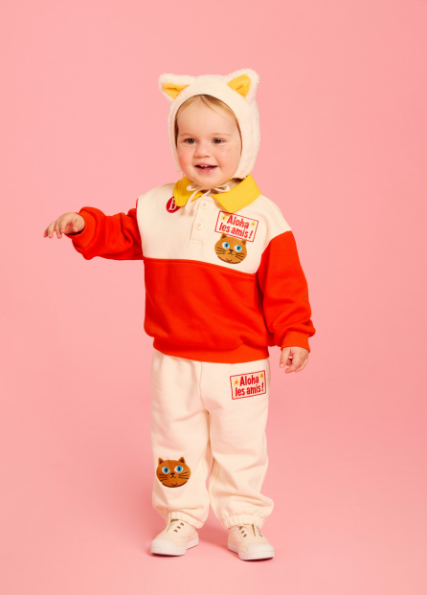 BEBE DE PINO Aloha cat baby sweatpants
