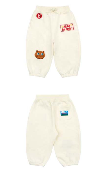 BEBE DE PINO Aloha cat baby sweatpants