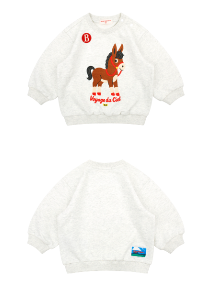 BEBE DE PINO Donkey baby sweatshirt