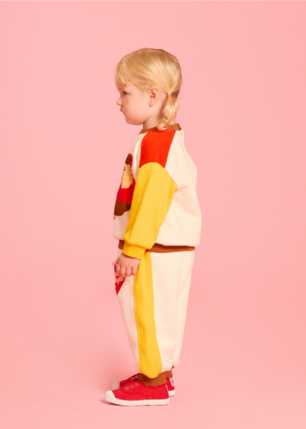 BEBE DE PINO Parisien baby color block sweatpants