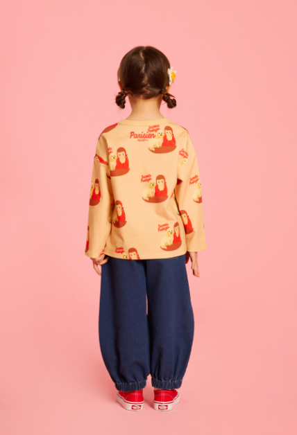 BEBE DE PINO Squirrel denim jogger pants