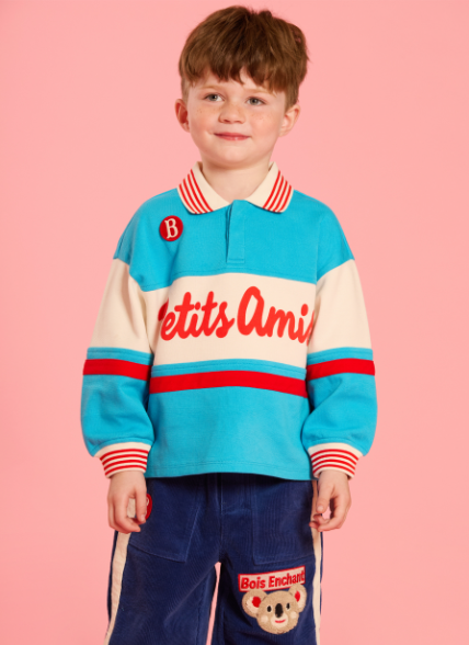 BEBE DE PINO Koala color block corduroy pants