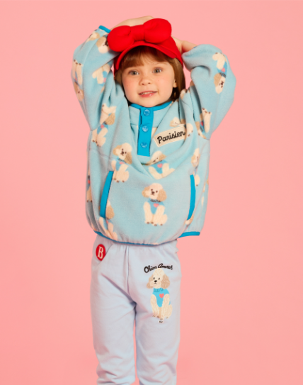 BEBE DE PINO Poodle stripe leggings
