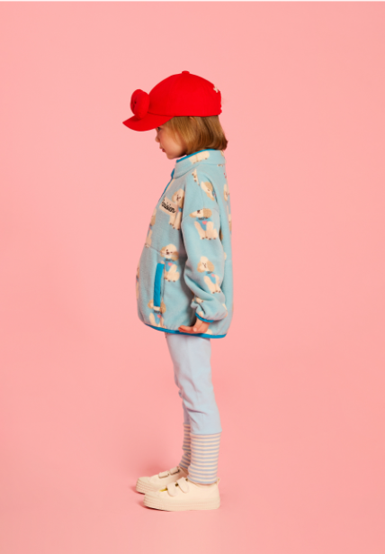 BEBE DE PINO Poodle stripe leggings