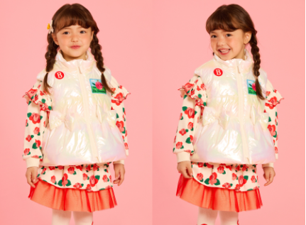 BEBE DE PINO All over camellia ruffle tutu skirt