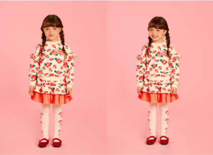 BEBE DE PINO All over camellia ruffle tutu skirt
