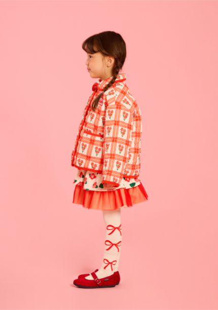 BEBE DE PINO All over camellia ruffle tutu skirt