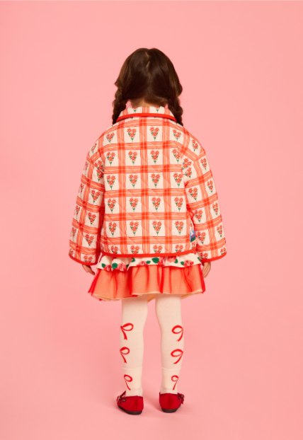 BEBE DE PINO All over camellia ruffle tutu skirt