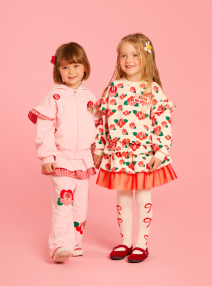 BEBE DE PINO All over camellia ruffle tutu skirt