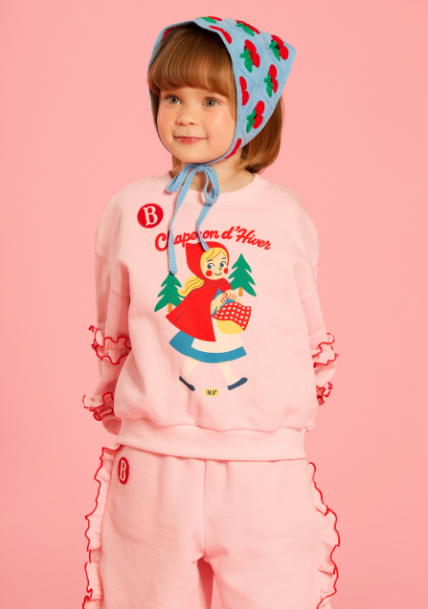 BEBE DE PINO Forest girl frill sweatpants