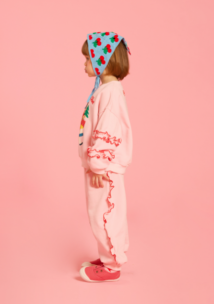 BEBE DE PINO Forest girl frill sweatpants