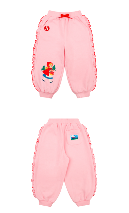 BEBE DE PINO Forest girl frill sweatpants