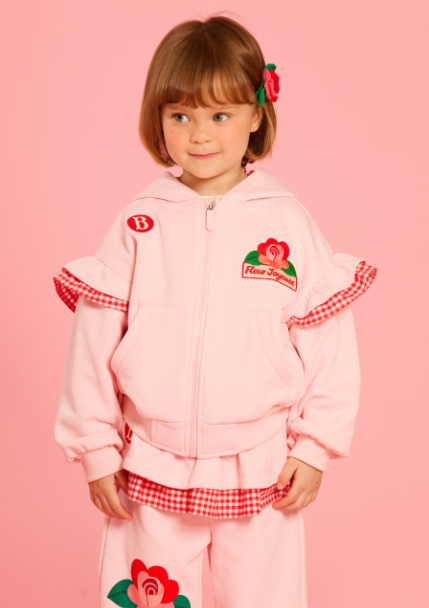 BEBE DE PINO Camellia ruffle sweatpants