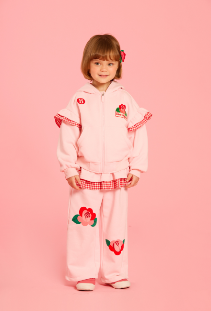 BEBE DE PINO Camellia ruffle sweatpants