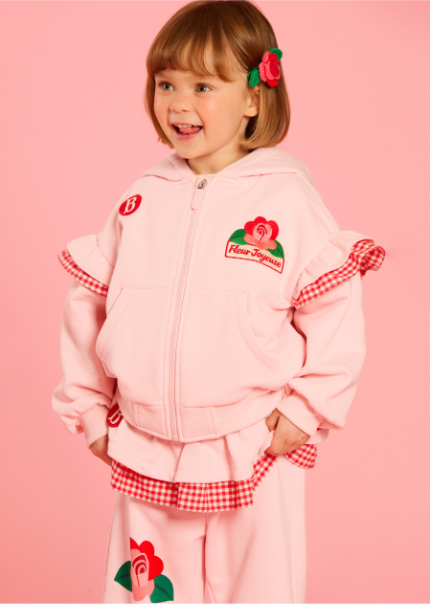 BEBE DE PINO Camellia ruffle sweatpants