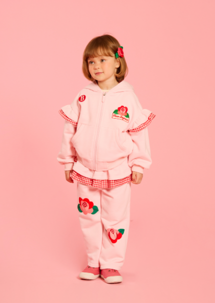 BEBE DE PINO Camellia ruffle sweatpants