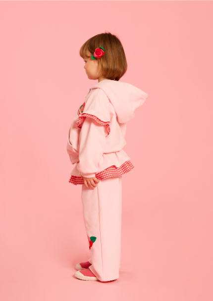 BEBE DE PINO Camellia ruffle sweatpants