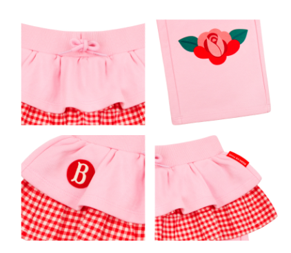 BEBE DE PINO Camellia ruffle sweatpants