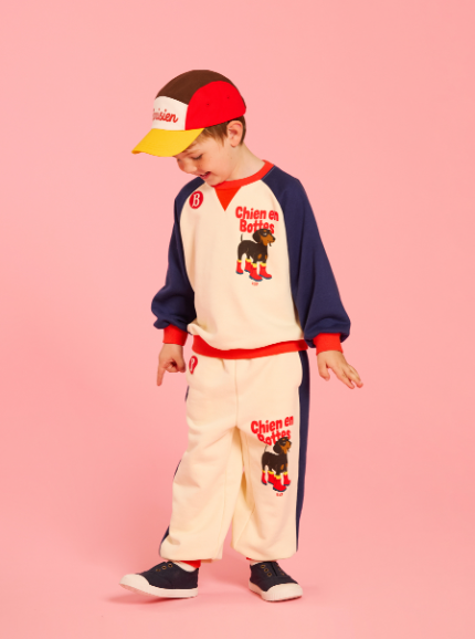 BEBE DE PINO Doberman color block sweatpants