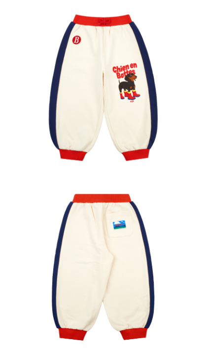 BEBE DE PINO Doberman color block sweatpants