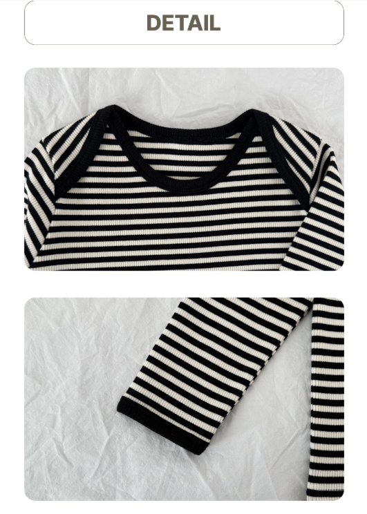 RAWUMBER Stripe binding shoulder t-shirt