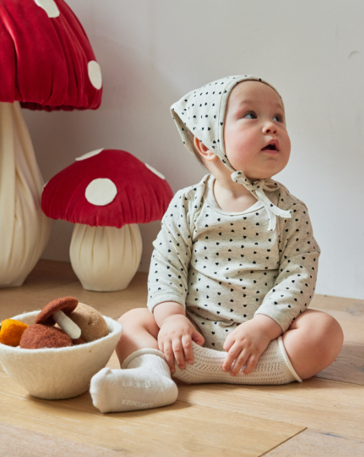 RAWUMBER Heart kong baby suit