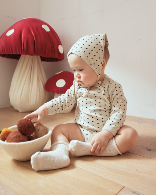 RAWUMBER Heart kong baby suit